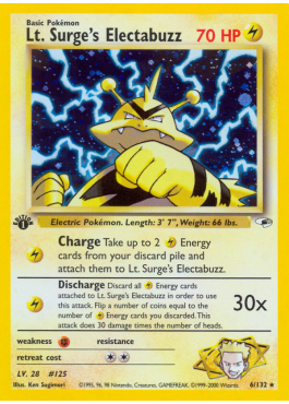 Lt. Surge's Electabuzz (G1 6)