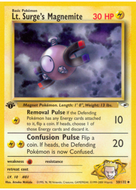 Lt. Surge's Magnemite (G1 50)