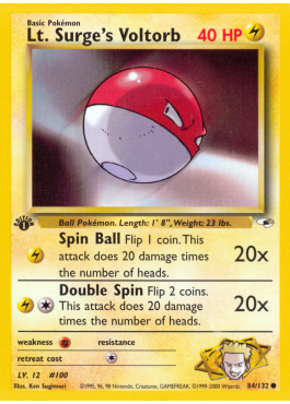 Lt. Surge's Voltorb (G1 84)