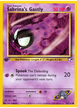 Sabrina's Gastly (G1 93)