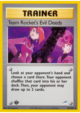 Mauvaises actions des Team Rocket (N4 103)