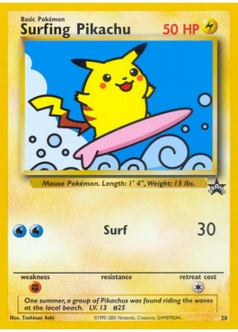 Pikachu surfeur (PR 28)