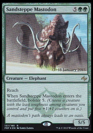 Mastodonte de la steppe de sable