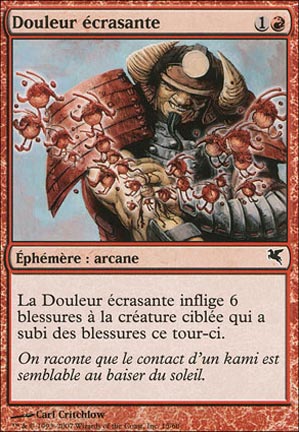 Douleur écrasante