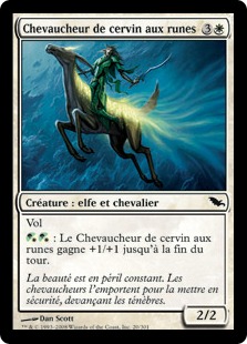 Chevaucheur de cervin aux runes