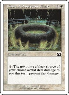 Cercle de protection : noir