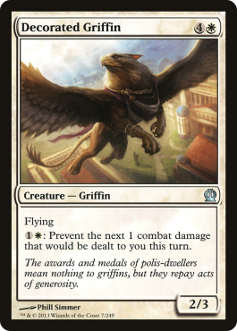 Griffon décoré