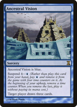 Magic MTG - Ancestral Vision - Spirale temporelle - EXC - EN - Photo 1/1