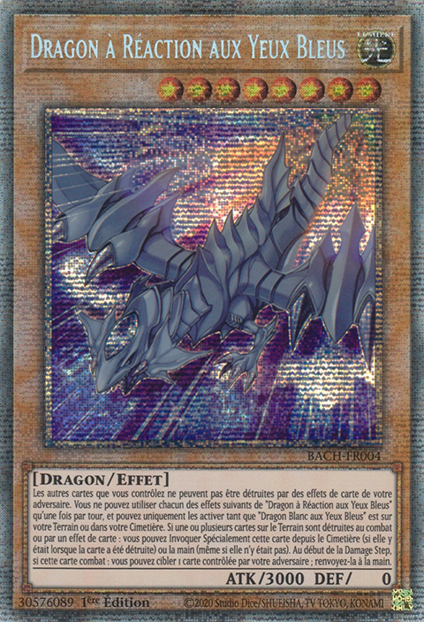 Dragon à Réaction aux Yeux Bleus