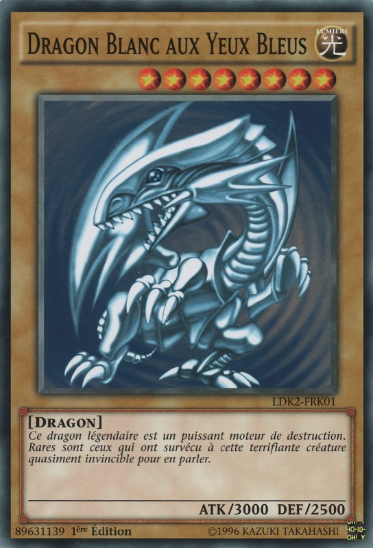 Dragon Blanc aux Yeux Bleus