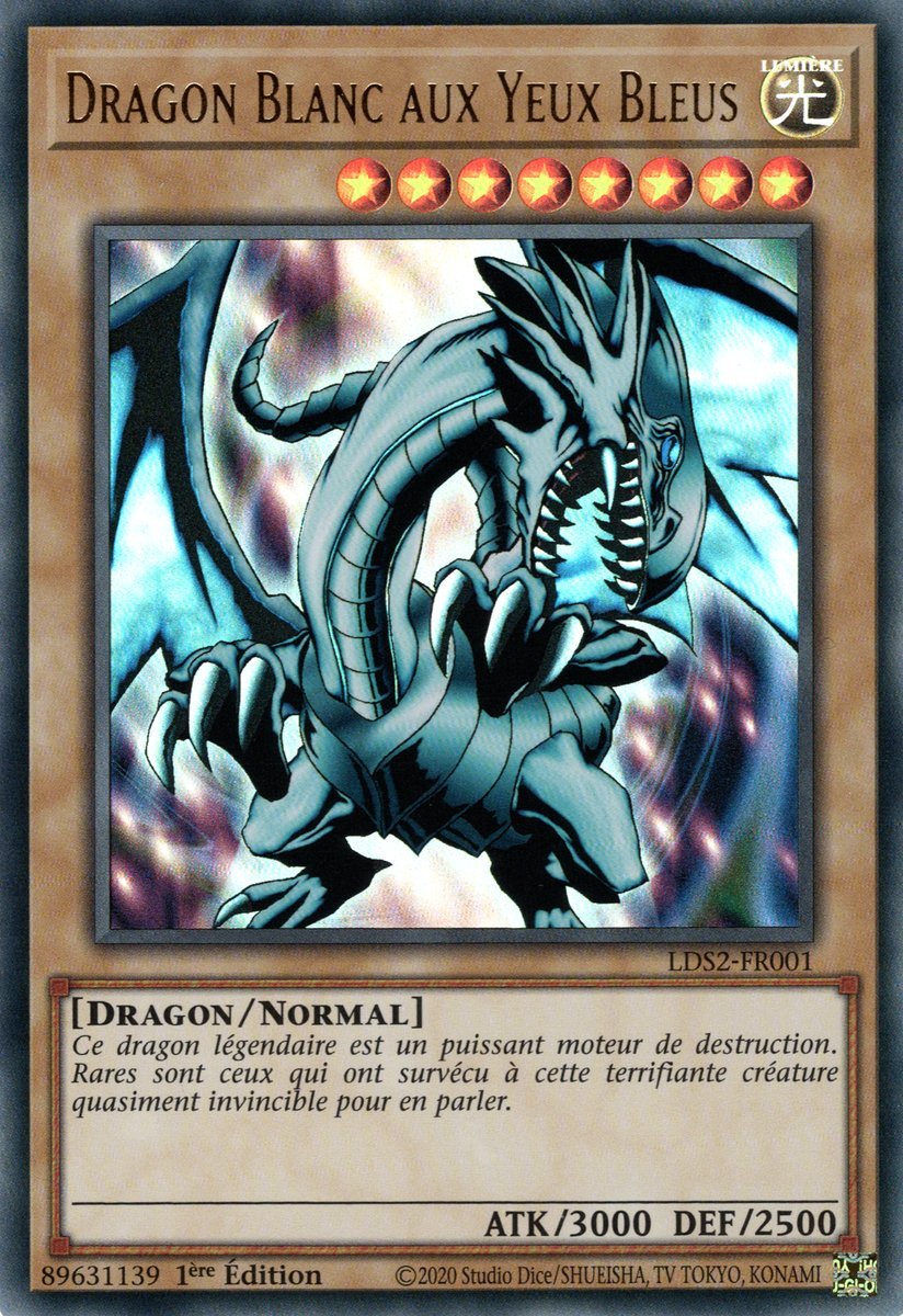 Dragon Blanc aux Yeux Bleus