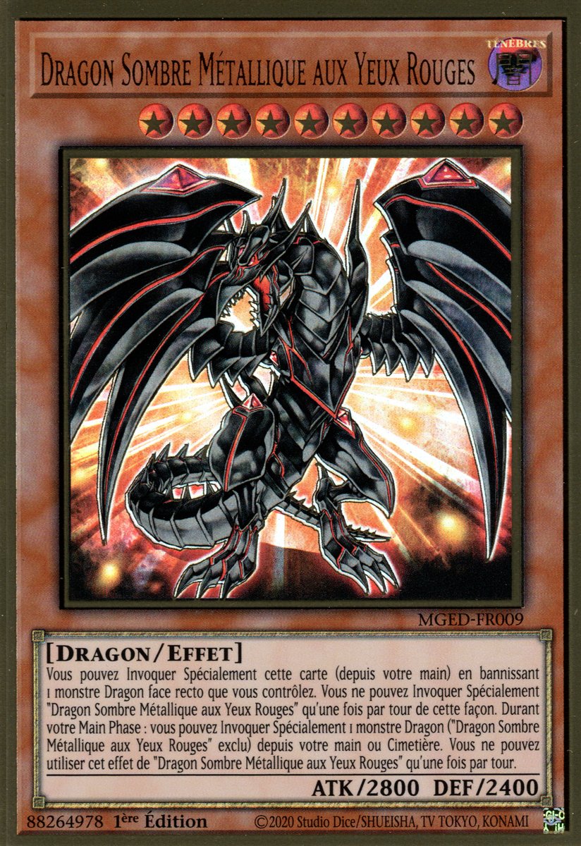 Dragon Sombre Métallique Aux Yeux Rouges