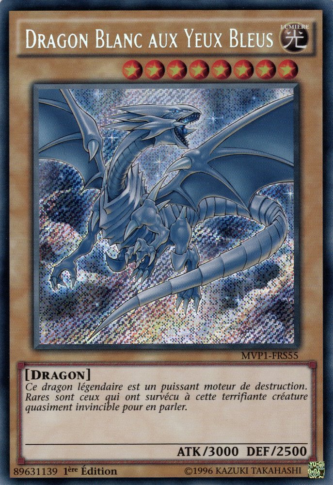 Dragon Blanc aux Yeux Bleus