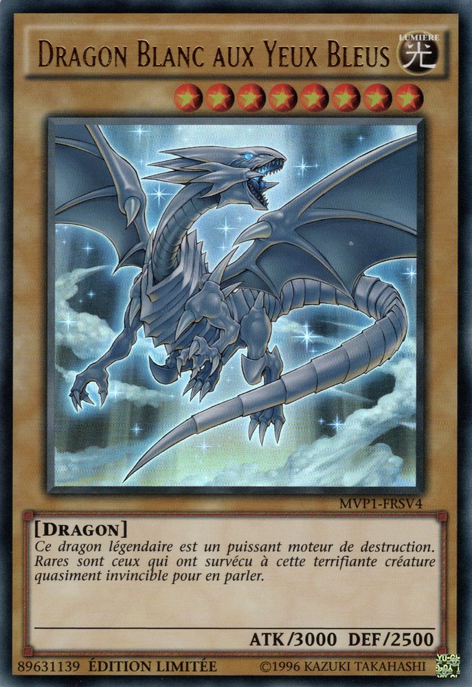 Dragon Blanc aux Yeux Bleus