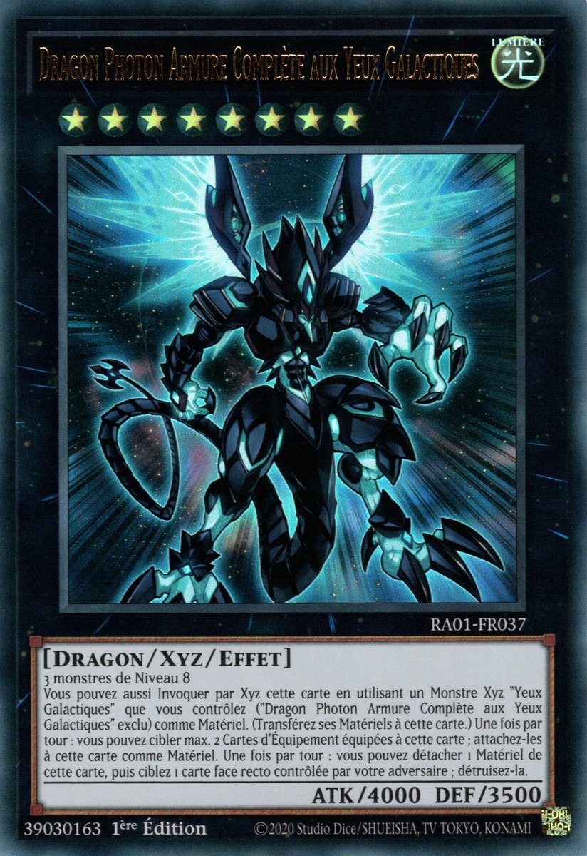 Dragon Photon Armure Complète aux Yeux Galactiques