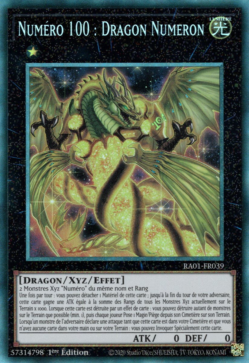 Numéro 100 : Dragon Numeron