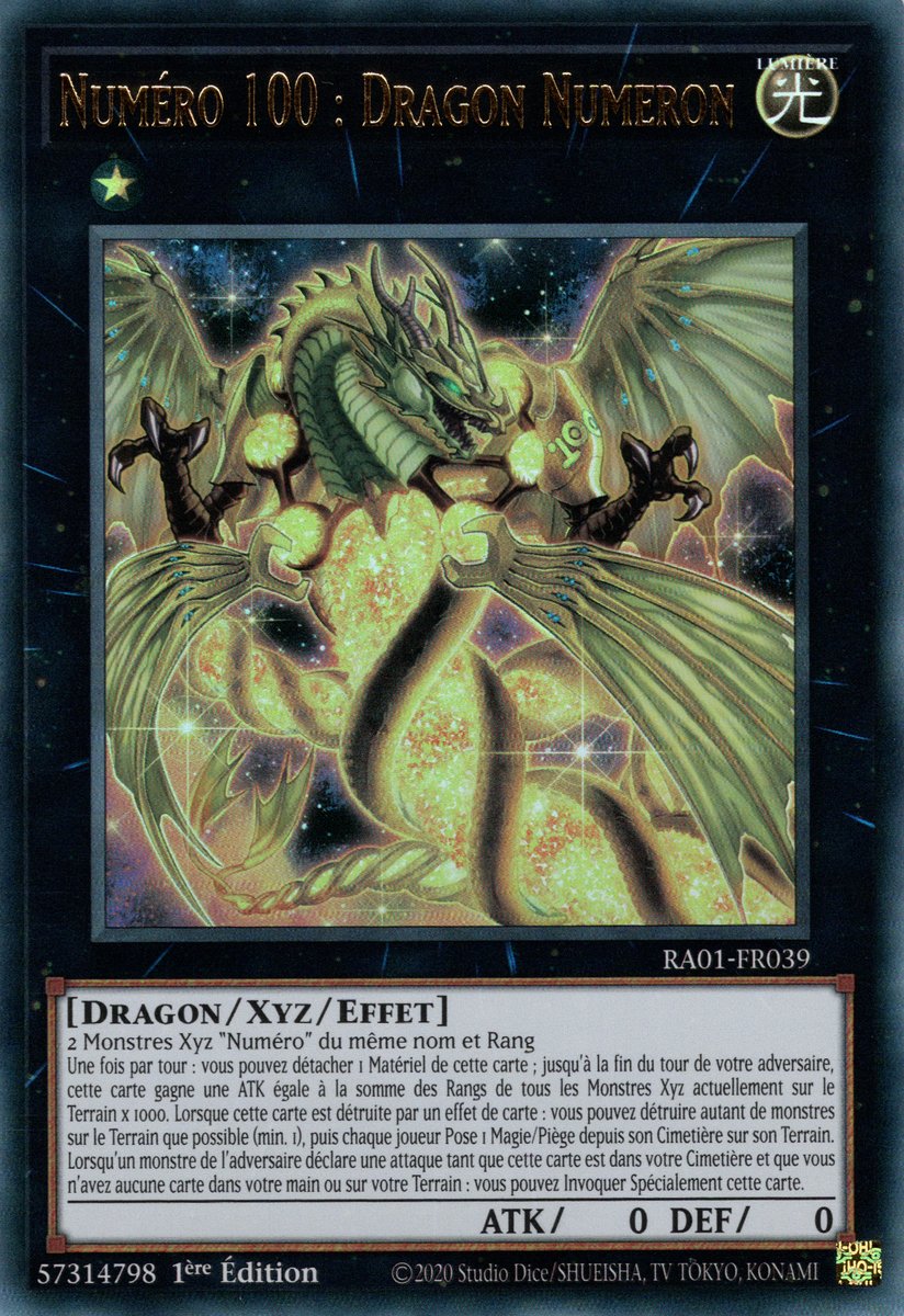 Numéro 100 : Dragon Numeron