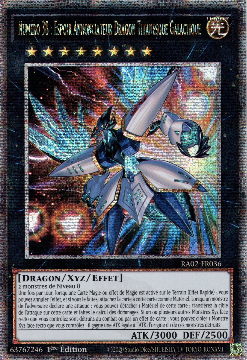 Numéro 38 : Espoir Annonciateur Dragon Titanesque Galactique