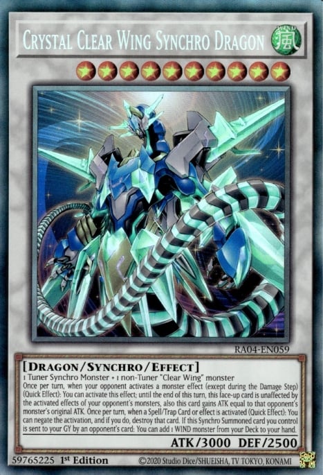 Dragon Synchro de l'Aile Claire de Cristal