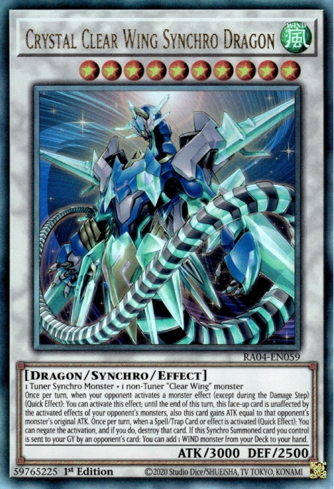 Dragon Synchro de l'Aile Claire de Cristal