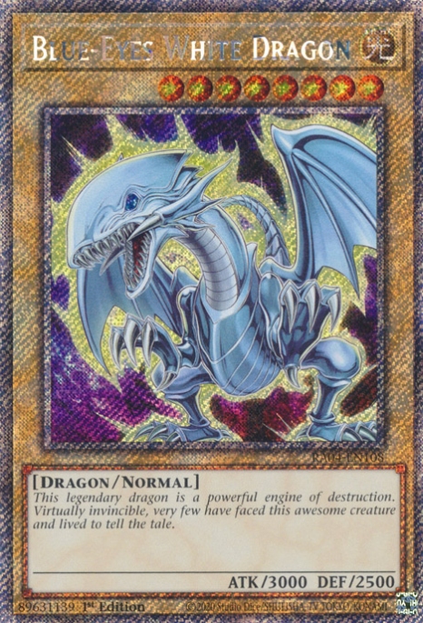 Dragon Blanc aux Yeux Bleus