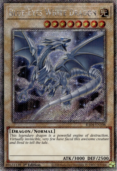 Dragon Blanc aux Yeux Bleus