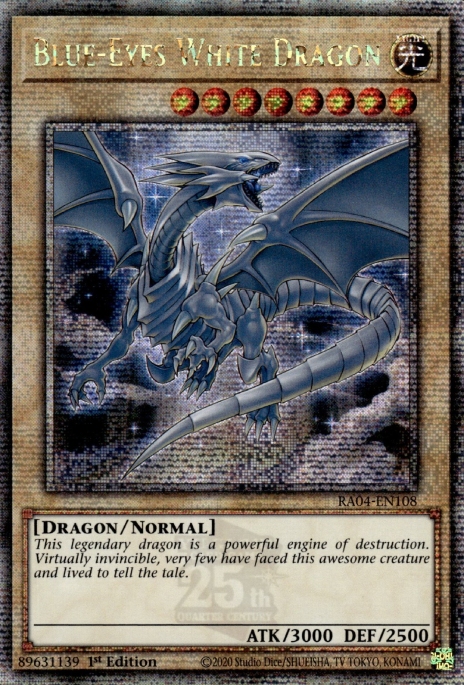 Dragon Blanc aux Yeux Bleus