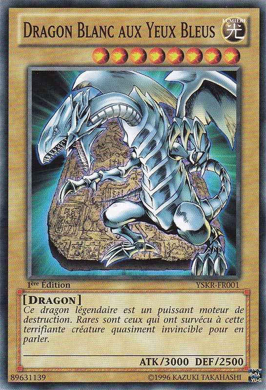 Dragon Blanc aux Yeux Bleus