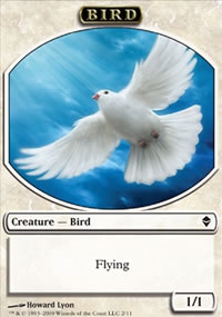 Oiseau (1/1, vol, blanc)