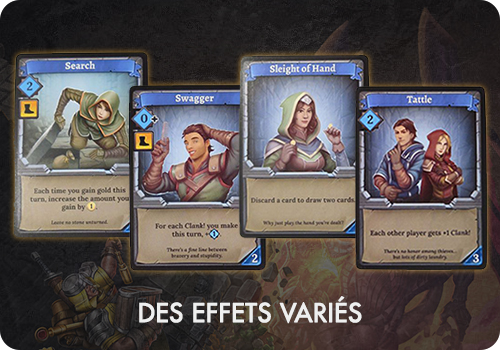 clank des cartes aux effets variés