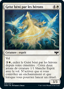 Geist béni par les hérons