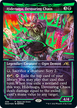 Hidetsugu, devouring chaos Neon Ink