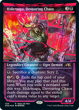 Hidetsugu, devouring chaos Neon Ink