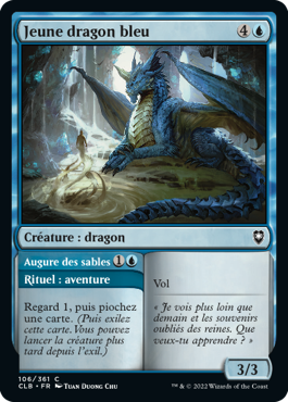 Jeune dragon bleu