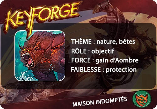 keyforge maison indomptés