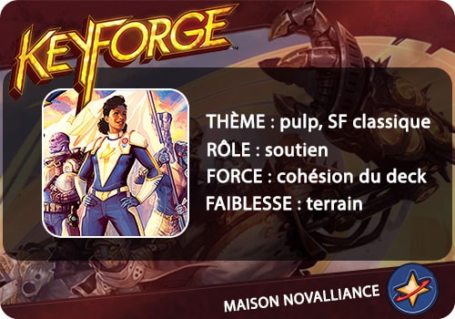 keyforge maison novalliance caractéristiques