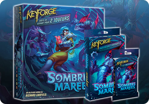 keyforge Sombres Marées les boites de jeu