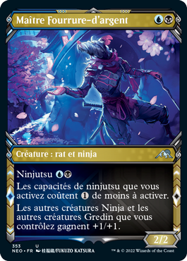 Maîtrs fourrure d'argent showcase ninja