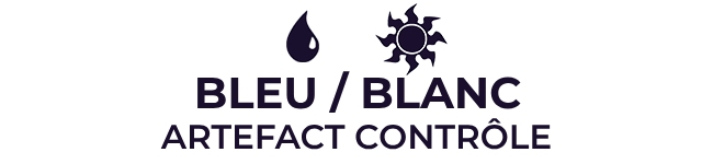 Blanc / Bleu : Artefact contrôle