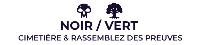 Noir / Vert : Cimetière & Rassemblez des preuves