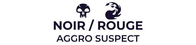 Noir / Rouge : Aggro Suspect