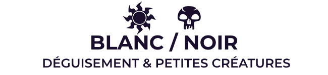 Blanc / Noir : Petites créatures et déguisement