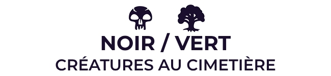 Noir / Vert : Créatures au cimetière