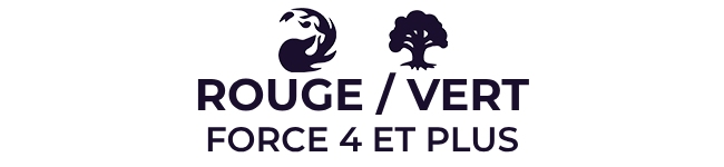 Rouge / Vert : Force 4 et plus