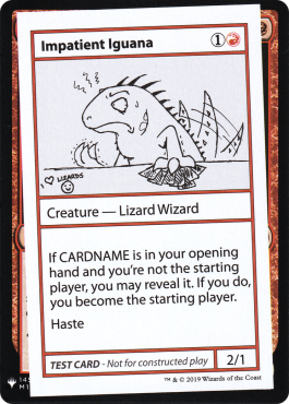 Carte Impatient Iguana