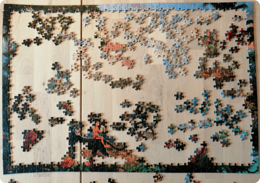 commencez votre puzzle par les bords