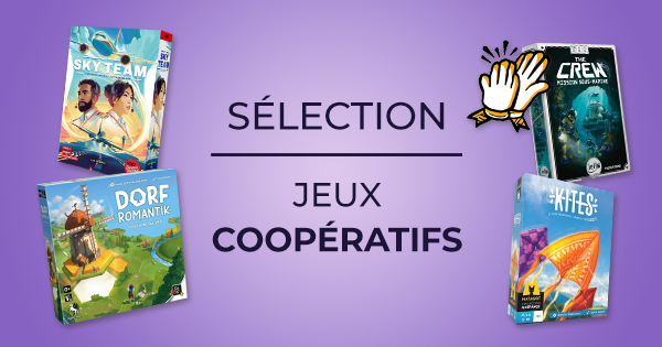 Lot de 6 jeux coopératifs pour les enfants de 6 à 10 ans.