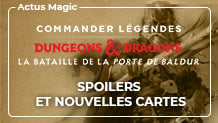 Commander Légendes Bataille de la Porte de Baldur : premiers spoilers