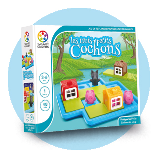 Boite de jeu Smart Games Trois Petits Cochons