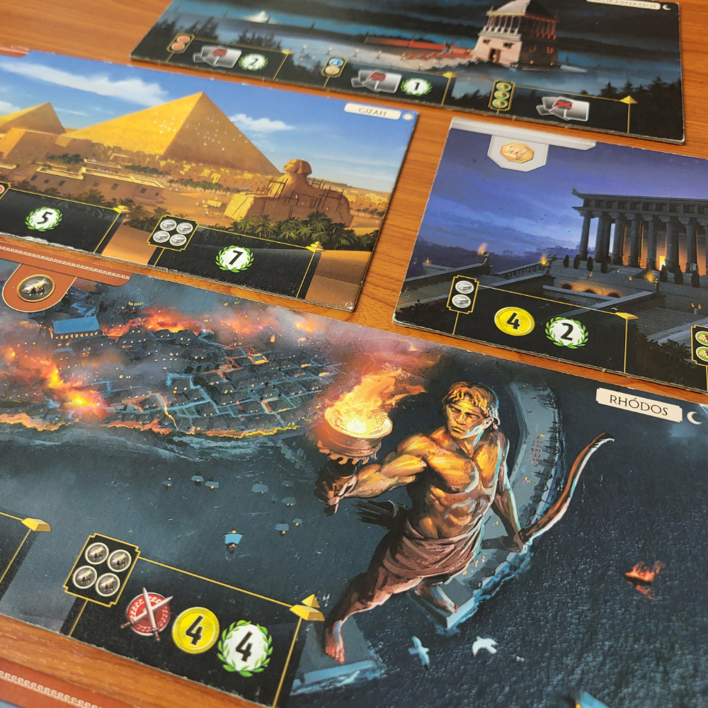 Image des plateaux merveilles 7 Wonders